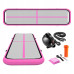 Купити  Мат гімнастичний надувний 4FIZJO Air Track Mat 400 x 100 x 15 см White/Pink (P-5907739311788) у Києві - фото №1